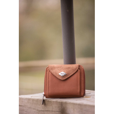 Porte Monnaie Pénélope Clémence Cognac Marron