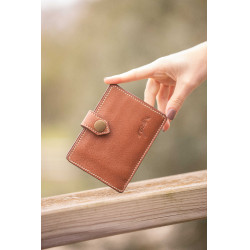 Porte-Carte Pénélope Cartoon Cognac Marron