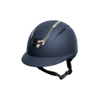 Casque Sydney City HKM Marine / argenté Bleu