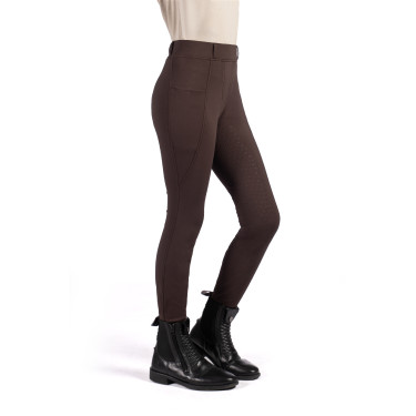 Legging Mia fond 1/1 en silicone HKM Marron foncé Legging Mia fond 1/1 en silicone HKM Marron foncé