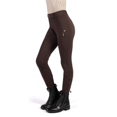 Legging Mia fond 1/1 en silicone HKM Marron foncé Legging Mia fond 1/1 en silicone HKM Marron foncé