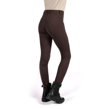 Legging Mia fond 1/1 en silicone HKM Marron foncé Legging Mia fond 1/1 en silicone HKM Marron foncé