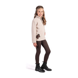Legging Mia fond 1/1 en silicone HKM Marron foncé Legging Mia fond 1/1 en silicone HKM Marron foncé
