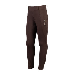Legging Mia fond 1/1 en silicone HKM Marron foncé Legging Mia fond 1/1 en silicone HKM Marron foncé