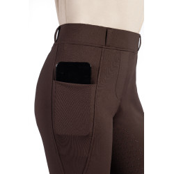 Legging Mia fond 1/1 en silicone HKM Marron foncé Legging Mia fond 1/1 en silicone HKM Marron foncé