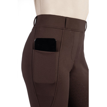 Legging Mia fond 1/1 en silicone HKM Marron foncé Legging Mia fond 1/1 en silicone HKM Marron foncé