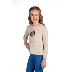 Polo à manches longues Mia HKM Beige Polo à manches longues Mia HKM Beige