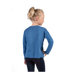 Polo à manches longues Mia HKM Bleu Polo à manches longues Mia HKM Bleu