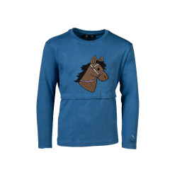 Polo à manches longues Mia HKM Bleu Polo à manches longues Mia HKM Bleu