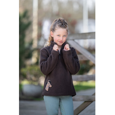 Pull polaire enfant Mia HKM Marron foncé