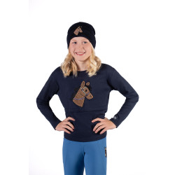 Casquette Mia HKM enfant Bleu foncé