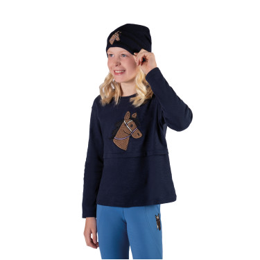 Casquette Mia HKM enfant Bleu foncé