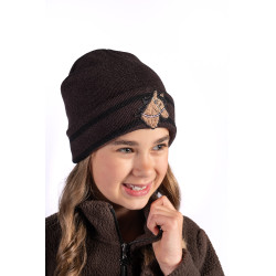 Casquette Mia HKM enfant Marron foncé