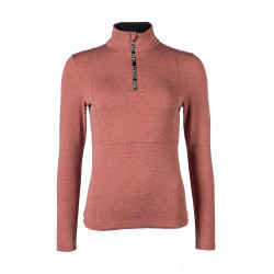 T-shirt fonctionnel Supersoft II HKM Cuivre Marron