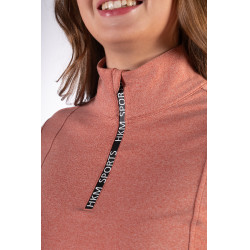 T-shirt fonctionnel Supersoft II HKM Cuivre Marron