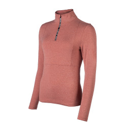 T-shirt fonctionnel Supersoft II HKM Cuivre Marron