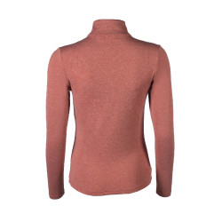 T-shirt fonctionnel Supersoft II HKM Cuivre Marron