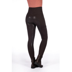 Legging Rio fond 1/1 en silicone HKM Marron foncé Legging Rio fond 1/1 en silicone HKM Marron foncé