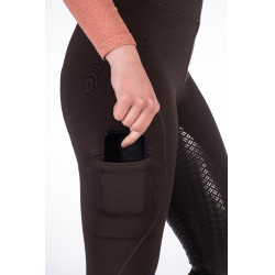 Legging Rio fond 1/1 en silicone HKM Marron foncé Legging Rio fond 1/1 en silicone HKM Marron foncé