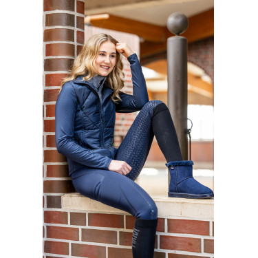 Veste bi-matières Prag II Style HKM Bleu foncé