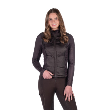 Veste bi-matières Prag II Style HKM Marron foncé Veste bi-matières Prag II Style HKM Marron foncé