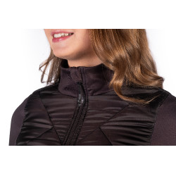 Veste bi-matières Prag II Style HKM Marron foncé Veste bi-matières Prag II Style HKM Marron foncé