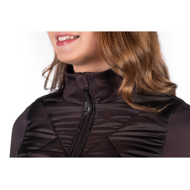 Veste bi-matières Prag II Style HKM Marron foncé Veste bi-matières Prag II Style HKM Marron foncé