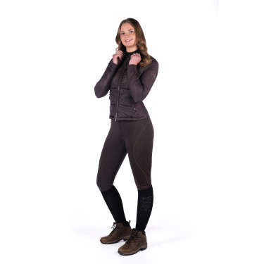 Veste bi-matières Prag II Style HKM Marron foncé Veste bi-matières Prag II Style HKM Marron foncé