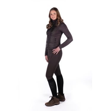 Veste bi-matières Prag II Style HKM Marron foncé Veste bi-matières Prag II Style HKM Marron foncé
