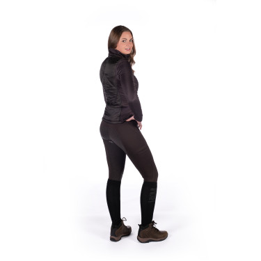 Veste bi-matières Prag II Style HKM Marron foncé Veste bi-matières Prag II Style HKM Marron foncé