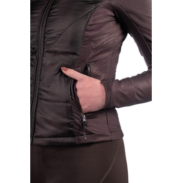 Veste bi-matières Prag II Style HKM Marron foncé Veste bi-matières Prag II Style HKM Marron foncé