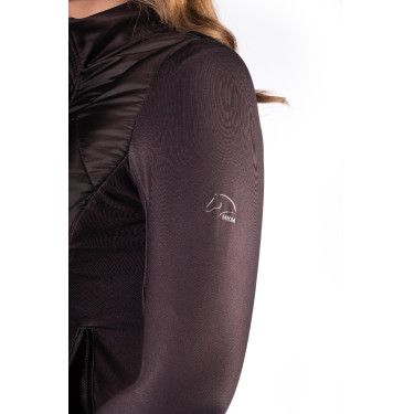 Veste bi-matières Prag II Style HKM Marron foncé Veste bi-matières Prag II Style HKM Marron foncé