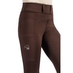 Legging Lana II Style fond 1/1 en silicone HKM Marron foncé