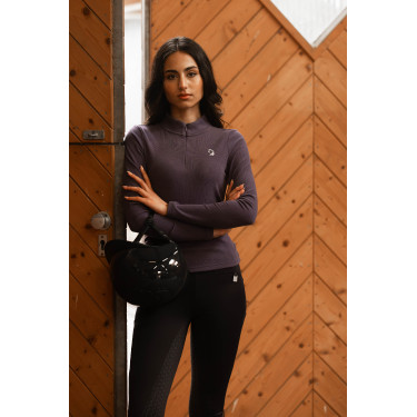 Legging Arezzo fond 1/1 en silicone Lauria Garrelli Bleu foncé