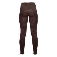 Legging Arezzo fond 1/1 en silicone Lauria Garrelli Marron foncé