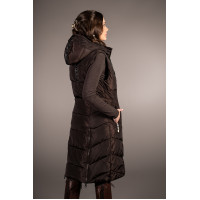 Doudoune longue Arezzo Lauria Garrelli Marron foncé