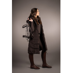 Doudoune longue Arezzo Lauria Garrelli Marron foncé