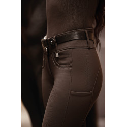 Ceinture en cuir Arezzo Lauria Garrelli Marron foncé