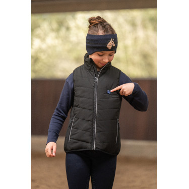 Gilet chauffant pour enfants Cuddle Style HKM Noir Gilet chauffant pour enfants Cuddle Style HKM Noir