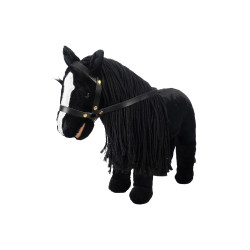 Peluche Cuddle Horse HKM Noir