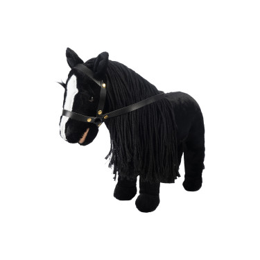 Peluche Cuddle Horse HKM Noir