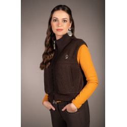 Gilet Arezzo Teddy Lauria Garrelli Marron foncé