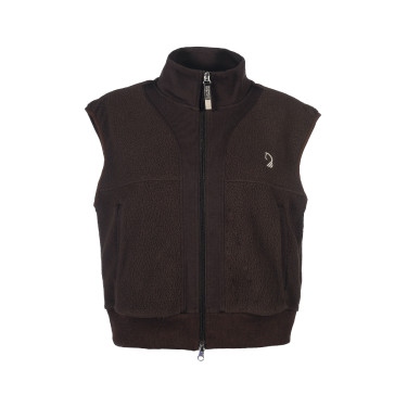Gilet Arezzo Teddy Lauria Garrelli Marron foncé