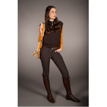 Gilet Arezzo Teddy Lauria Garrelli Marron foncé