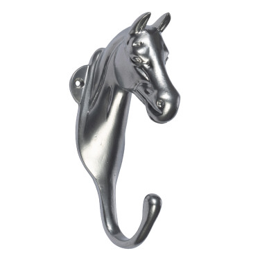 Support pour tête de cheval HKM Argenté Support pour tête de cheval HKM Argenté