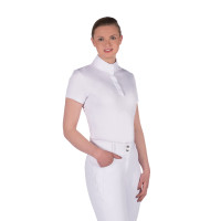 Polo de concours Hunter manches courtes HKM Blanc
