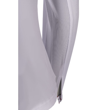 Polo de concours Hunter manches longues HKM Blanc