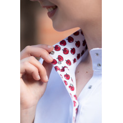 Polo de concours Hunter manches longues HKM Blanc