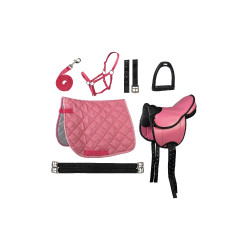 Selle pour Shetland set Lucy HKM Rose
