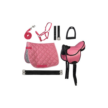 Selle pour Shetland set Lucy HKM Rose